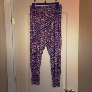Leopard jersey harem pant. SO COMFY!